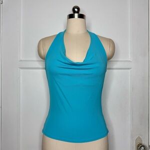 Guess blue halter top